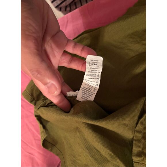 Benetton Olive Green Safari Suit Set, size Petite Medium - Picture 5 of 10